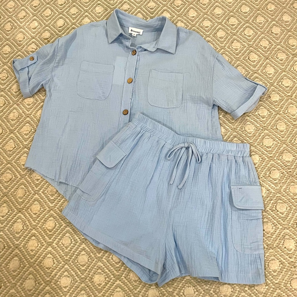 &Merci Blue Gauze Set - Medium